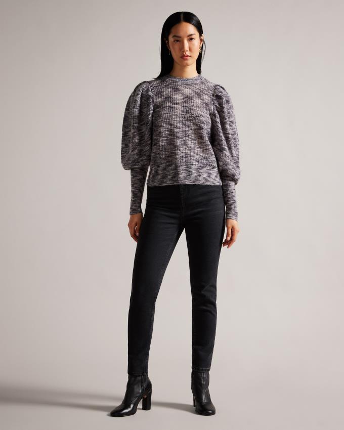 Jean Ted Baker Skinny Washed Black Noir Femme | FQA-06716848